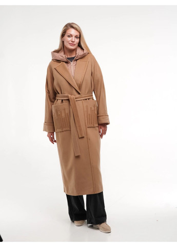 Світло-коричневе демісезонне Пальто Темно-коричневе Esmeralda