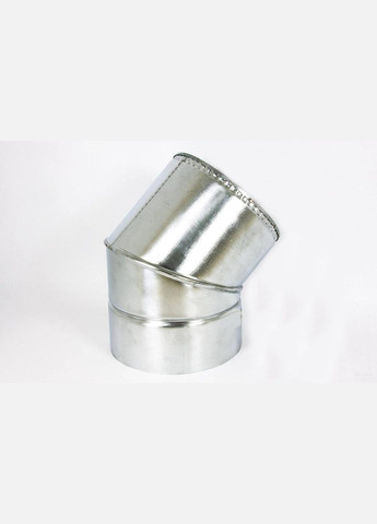 Коліно для димоходу утеплене діаметр 110/180 неірж/оцинк 45гр 0,5мм (сендвіч) AISI 304 Комінвент (317295832)