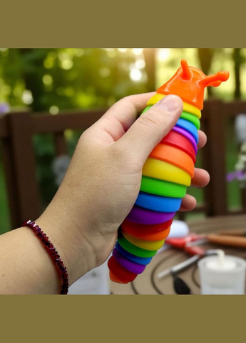 Іграшка антистрес "Равлик" 17 см веселка MIC (338196020)