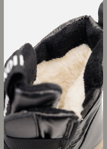 Черные зимние ботинки для девочки цвет черный cb-00262004 Kimboo