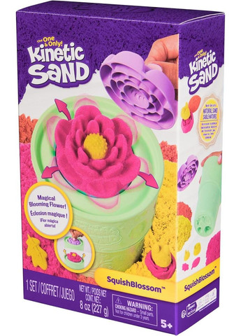 Набір кінетичного піску Kinetic Sand "Казкові квіти" 2 кольори 227 г, кінетичний пісок Squish Blossom Blooming Flower Spin Master (360715716)