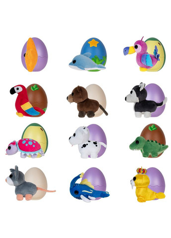 Мягкая игрушка-сюрприз в яйце Забавные зверюшки AME0020 в ассортименте Adopt Me! (330274168)