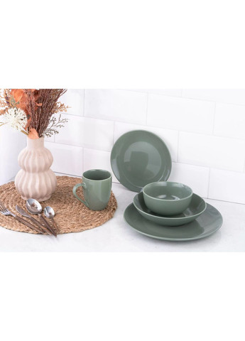 Тарілка супова Capri AR0519CG 20 см зелена Ardesto (349224299)