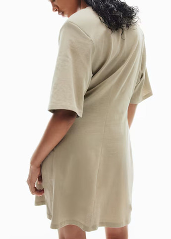 Світло-бежева повсякденний сукня H&M однотонна