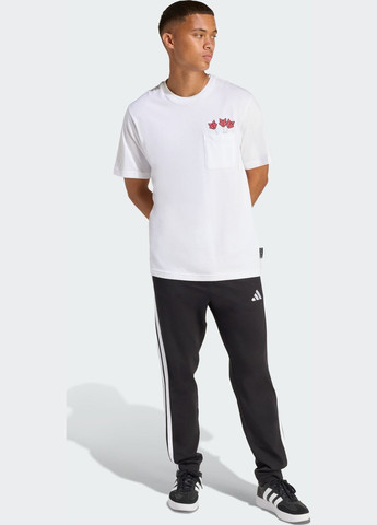 Біла футболка novelty dart graphic adidas