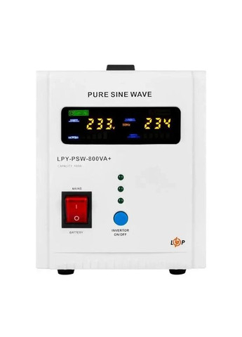 Источник бесперебойного питания с правильной синусоидой 12V LPY-PSW-800VA+(560Вт)5A/15A LogicPower (369479634)