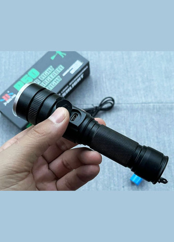 Ручний потужний акумуляторний яскравий ліхтар BL-611-P50 CREE XHP50 світлодіодний ліхтарик 18650 Bailong (297331150)