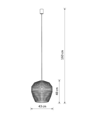 Подвесной светильник, люстра 11163 Haiti S E27 1x25W IP20 Бежевый (11163) Nowodvorski (318524408)