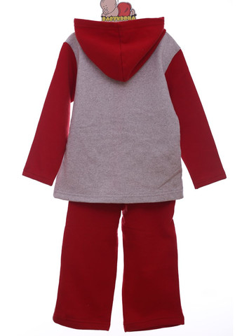 Красный демисезонный костюм для девочки на флисе трикотажный sport красный 104 см (41700) Kids Club