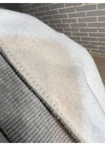 Костюм жіночий 478-480 коротке худі з капюшоном та брюки джоггери на резинці фліс сірий Quzen (313626284)