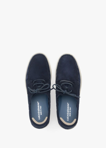 Синие мокасины, цвет синий Lucaguerrini