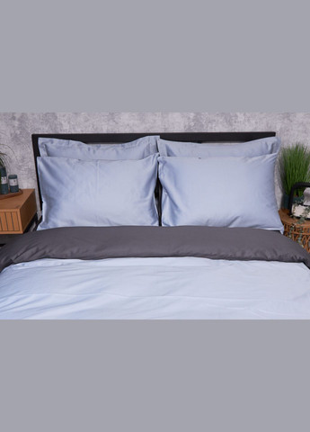 Комплект постельного белья Satin Premium евро 200х220 наволочки 2х50х70 (MS-820002869) Moon&Star skyline gray (288043920)