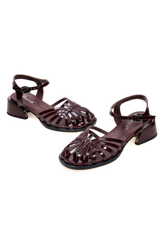 Бордовые босоножки 01572 бордовые Brocoli