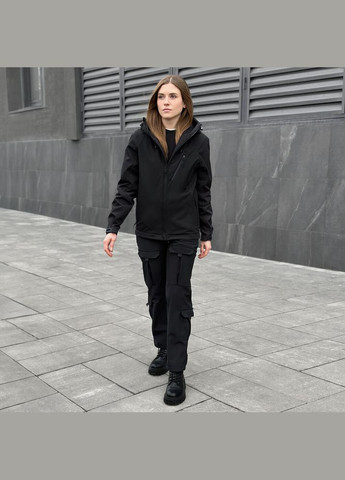 Черная демисезонная куртка matrix женская черный Pobedov