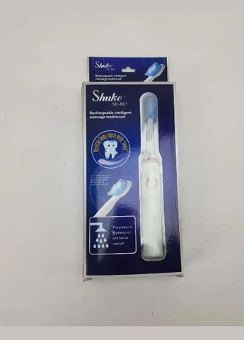 Акумуляторна масажна зубна щітка Shuke SK-601 з 4 насадками 5 режимів роботи (1756375692) No Brand (335237557)