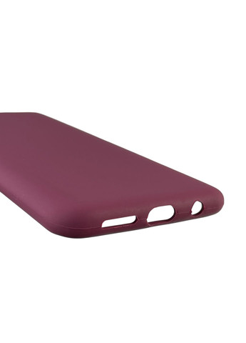 Чехол для Galaxy A50 (SM-A505F) силиконовый с микрофиброй нескользящий на самсунг а50 бордовый Samsung (366389377)