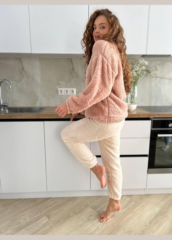 Бежевая зимняя пижама женская бежевая m (2507/2) GT