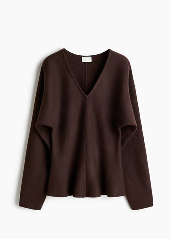 Темно-коричневий демісезонний светр H&M