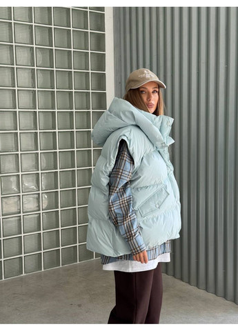 Голубой зимний Пуховик milirud