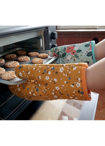 Кухонная перчатка Flowers, яркая текстильная перчатка-прихватка 1 шт ( ) China (366874741)