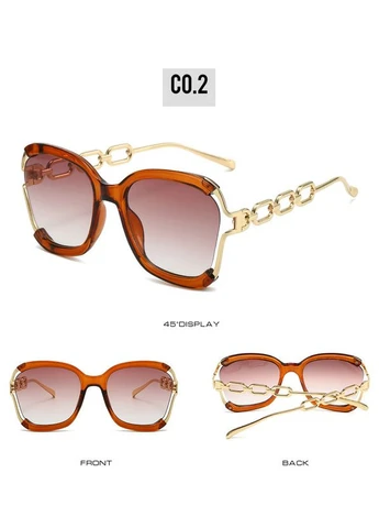 Вінтажні сонцезахисні окуляри Brown sun glasses 6115 No Brand (302242984)
