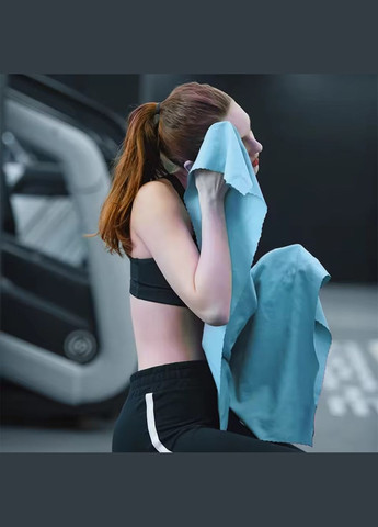 Швидковисихаючий похідний рушник бірюзовий 80х130 см No Brand бірюзовий