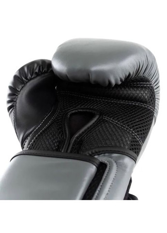 Боксерські рукавиці POWERLOCK 2R TRAINING GLOVE сірий, чорний Уні 14 унцій Everlast (317196720)