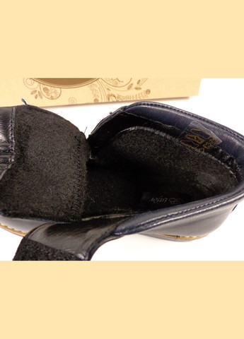 Синие повседневные осенние кожаные демисезонные ботинки для мальчиков, тм Bistfor