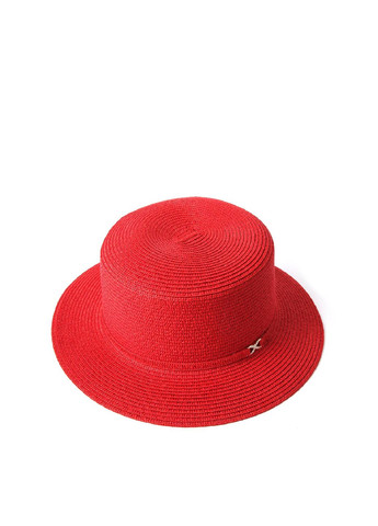 Шляпа канотье женская бумага красная VIVIAN LuckyLOOK 817-891 (289478374)