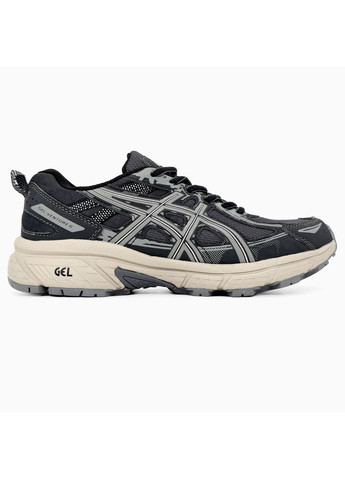 КРОСІВКИ ЖІНОЧІ ASICS GEL-VENTURE 6 BLACK / GREY АСІКС ГЕЛЬ ВЕНТУРЕ 6 No Brand сірі демісезони (368870087)