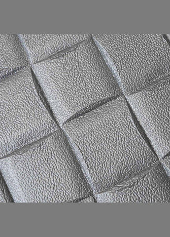 Самоклеюча декоративна 3D панель лоза графіт 700x700x5 мм Loft Expert (300674395)