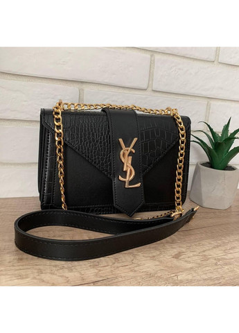 Женская мини сумочка клатч рептилия черная экокожа ProDobro (363258920)