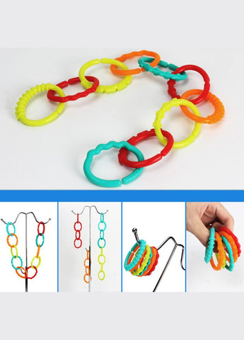 Карабин-кольцо для игрушек, пластиковый, 6,5х5 см, розовый No Brand (340485798)