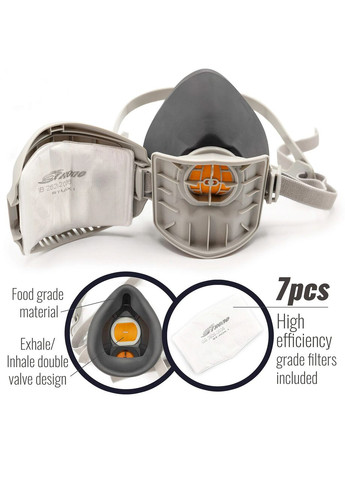 Респіратор напівмаска STRONG ST-AX з фільтрами KN90 (10 шт.) 3М (315516462)