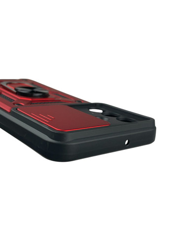 Чехол для Galaxy A26 (A226B) бронированный с кольцом со шторкой на самсунг а26 красный rg1 Samsung (366232075)