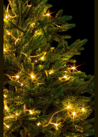 Гирлянда нить на елку Тепло Белая 28 метров 400 лампочек светодиодная от сети прозрачный провод (ww.01.5Т.400-) Laplandia (314893405)