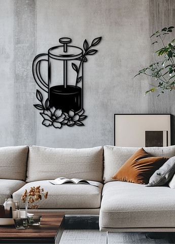 Деревянная картина на кухню, декор в комнату "Заварщик", стиль минимализм 40х30 см Woodyard (292013839)