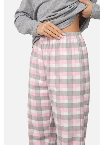 Светло-серая зимняя пижама с штанами женская цвет светло-серый cb-00285773 Carla Mara