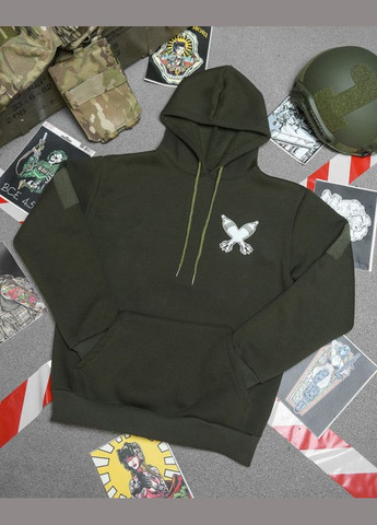 Мужское худи на флисе с принтом Девушки хаки No Brand (315865064)