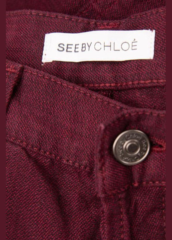 Женские джинсы люкс бренда Прямі бордові джинси See by Chloe - (302227069)