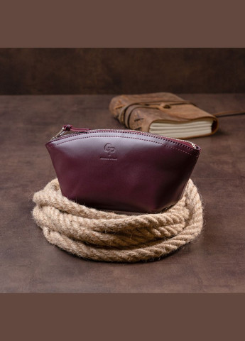 Жіноча косметичка зі шкіри Amelin Сливова 11300 Grande Pelle (335425631)