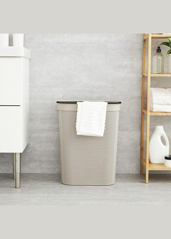 Корзина для белья пластиковая Brisen 50 л (10235) Капучино. Rotho (334714286)