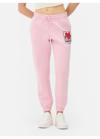 Штаны флис,светло-розовый с принтом, Primark (369624334)