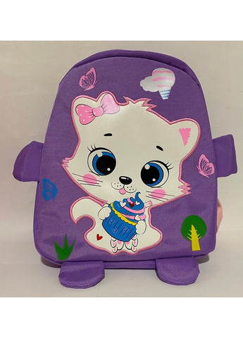 Рюкзак дитячий з тканини тканини 25х21х10см Кошеня,фіолетовий 316КТ No Brand (291161863)