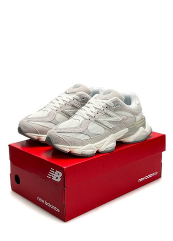 Светло-серые демисезонные кроссовки мужские new balance No Brand 9060 Light Grey White