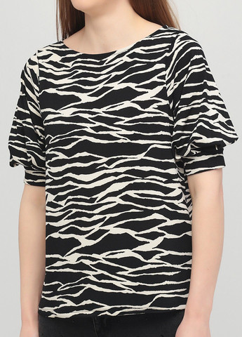 Черно-белая демисезонная блузка H&M