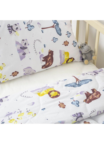 Дитяча ковдра 105*140 см, 250 гр/м2 гіпоалергенна LITTLE FRIENDS Happy Forest Білий (29890105140) ТЕП (368157368)