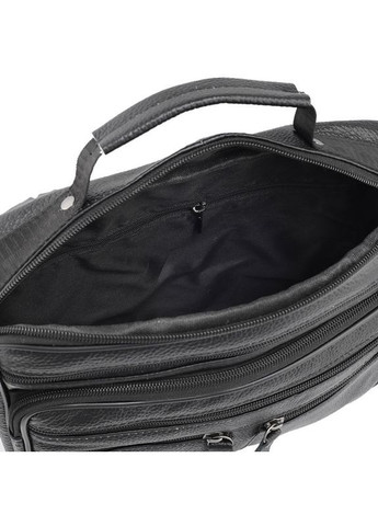 мужская через плечо горизонтальная из натуральной кожи Qvant 1001 - Черная Tiding Барсетка (366889845)