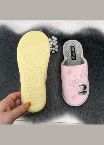 Светло-розовые тапочки женские домашние Белста