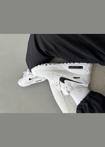 Кросівки жіночі і чоловічі Nike Air Max 90 white | Найк Аір Макс 90 білі No Brand білі демісезони (316231457)